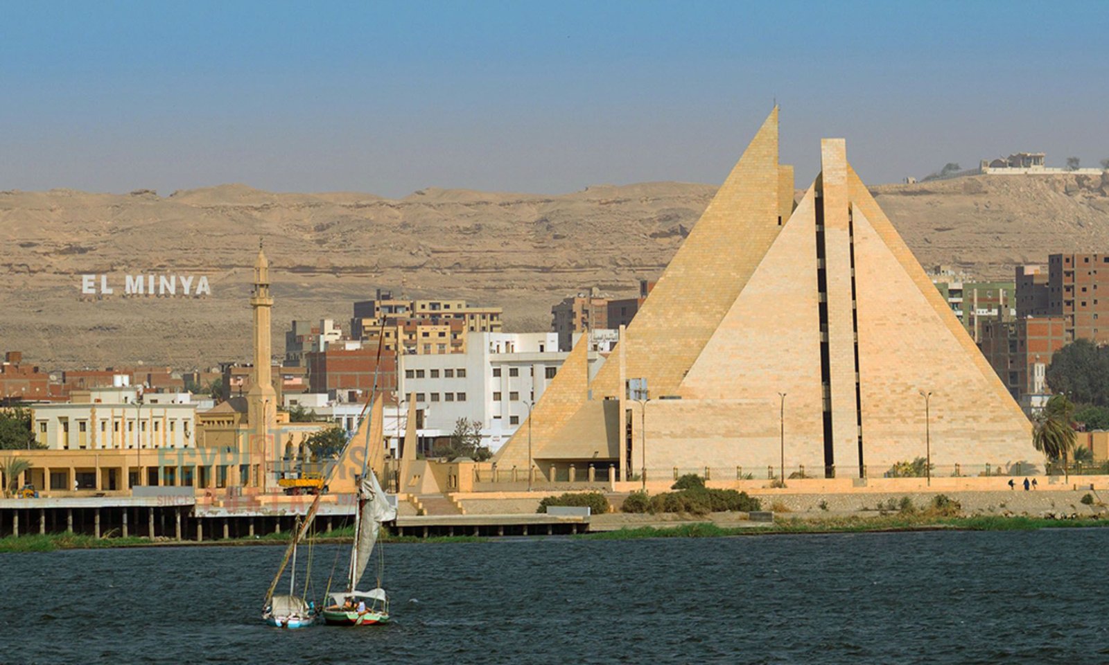 Minya, Egypt – Nile Valley landscape in Middle Egypt