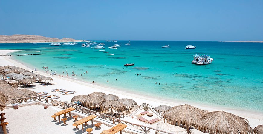 Coastal town on the Red Sea in Egypt
