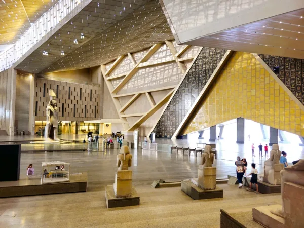 Gallery at the Grand Egyptian Museum in Giza