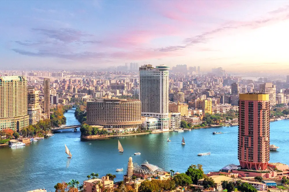 Cairo and the Nile – panorama of Egypt's capital